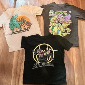 Set of 3 Graphic T-Shirts for Kids